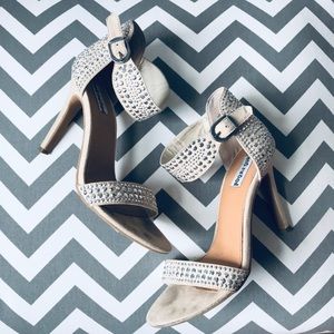 NOT RATED | Nude Stiletto Heels with Studs
